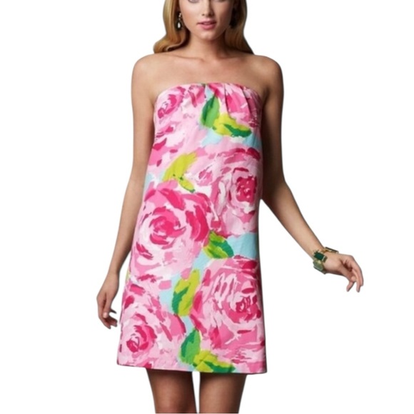 Lilly Pulitzer Keetan Dress First Impressions Holy Grail Size 12 Unicorn - Picture 1 of 10